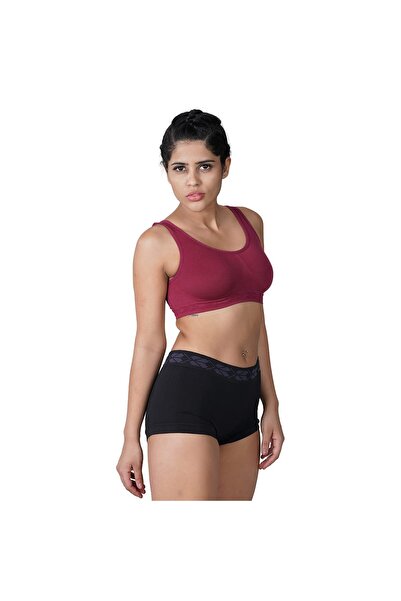 Nivia 8012 Polyester Air Bra Top (Maroon, S) | For Yoga, Running, Jogging, Training | Good Compress