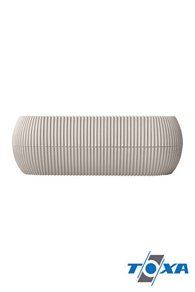 ToXA 0.55 Litre Bej Krem Uzun Mercan Saksı No1 Plastik Dekoratif Kaktüs Sukulent Saksısı