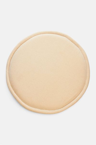 Muy Mucho Velvet Chair Cushion 35 X 2,5 Cm, Off White