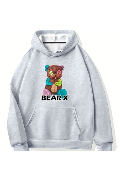 Moda Glo Φούτερ με στάμπα Unisex Colorful Bear
