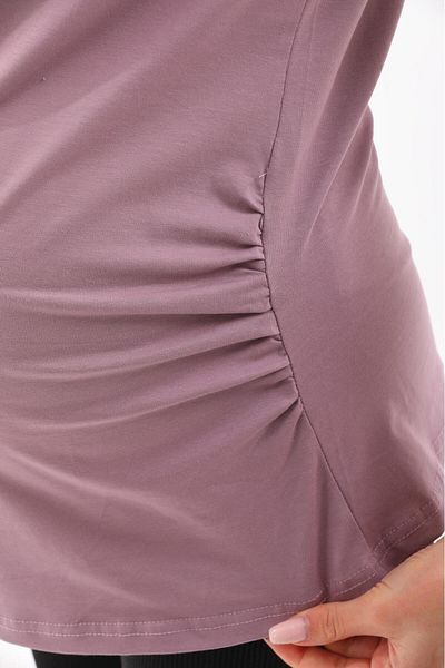 BIG LESSON Maternity Burgundy Crew Neck Short Sleeve 100% Cotton T-Shirt