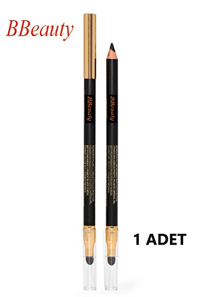 BBeauty قلم حواجب أسود طبيعي مع إسفنجة مشتتة