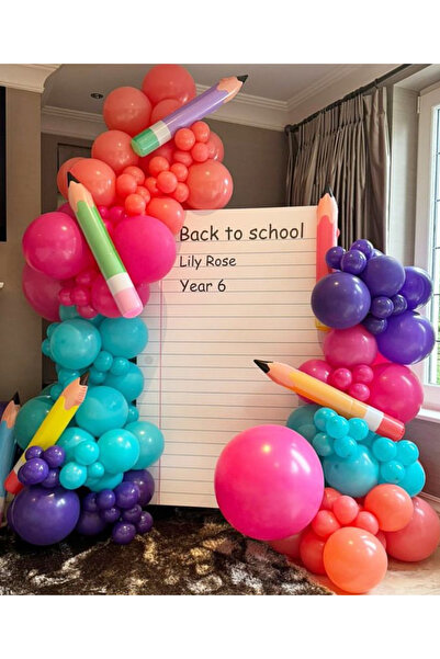 Çemrek Süs Parti Набір з 103 туркуазових, фуксієвих, помаранчевих і фіолетови...