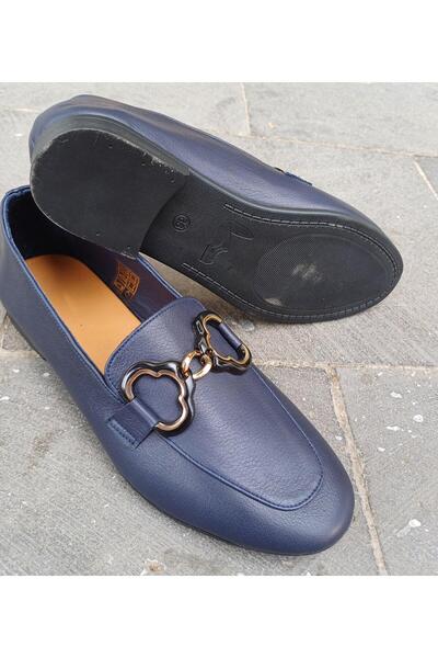 Venüs 24023529y Дамски обувки от естествена кожа - мокасини с катарама