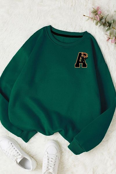 Moda Glo Βαμβακερό φούτερ με στάμπα Unisex Hashtag