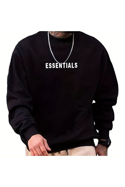Moda Glo Унисекс суитшърт с щампа Essentials