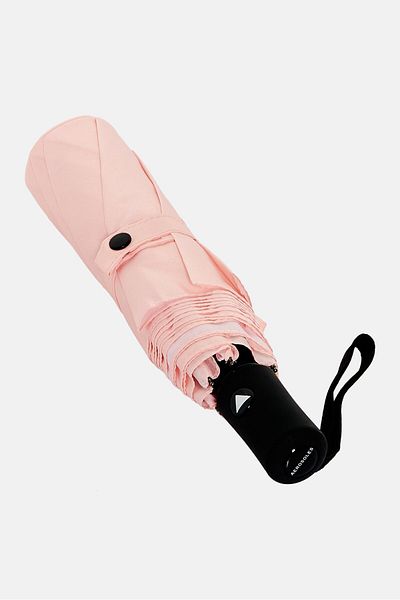 Aerosoles Floral Printed Travel Umbrella Auto Open And Close Button, Pink