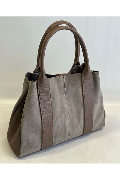 My Easy Shop Geanta de dama MesBag din piele naturala piele intoarsa marime mare sezon nou