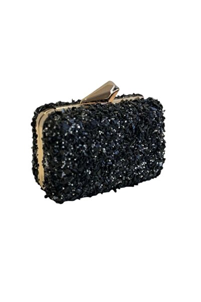 Glemix Βραδινό φόρεμα με λεπτομέρεια Juliet Black Stone Clutch