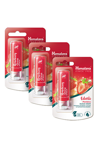 Himalaya Since 1930 Parlatıcı Dudak Kremi, Çilek, Nemlendirici, %100 Doğal Re...