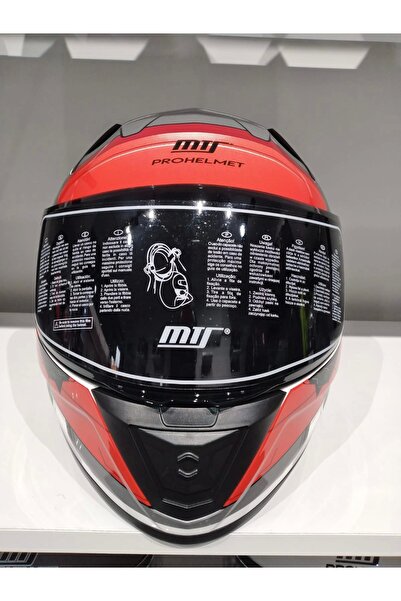 MTS KASK MTS PRO 801 WAR GÜNEŞ GÖZLÜKLÜ MAT GRİ/KIRMIZI
