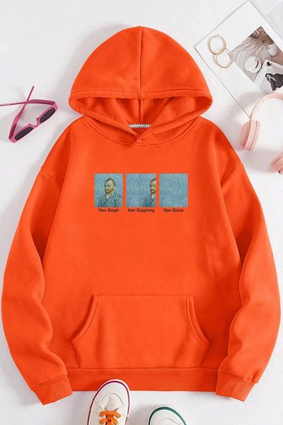 Moda Glo Hanorac cu glugă Van Gogh unisex
