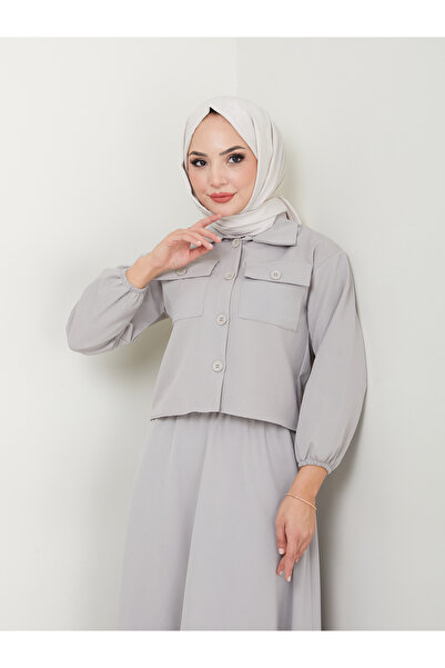 VOLT CLOTHİNG Women's Covered Shirt Skirt Suit