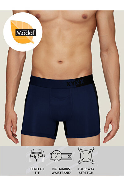 XYXX By Styli سراويل داخلية مطاطية من قماش مودال ملون مع علامة تجارية