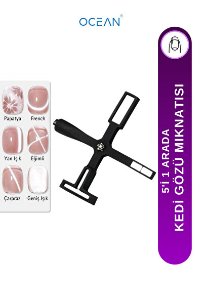 Misyul Kedi Gözü Mıknatısı 5'i 1 Arada Cat Eye Magnet