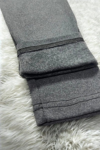 MOSTESS Unisex χειμερινό κολάν Anthracite Άνετο κολάν με χοντρό εσωτερικό με χρυσό ρολό