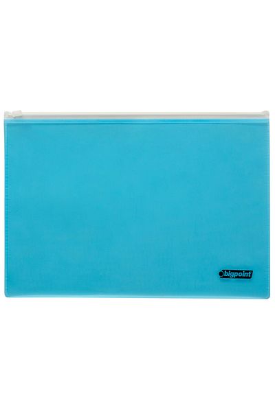Bigpoint Blue A4 Pp Document File - 12 Ziplock Bags