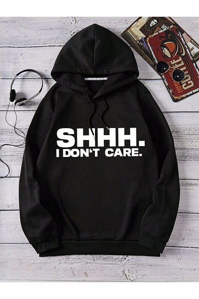 Moda Glo Hanorac scris unisex SHHH