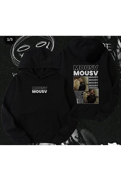 Moda Glo Hanorac unisex scris Mousv