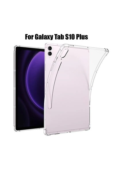 TEKNETSTORE Samsung Galaxy Tab S10+ Plus 12.4 Inç Tablet Uyumlu Silikon Kılıf...