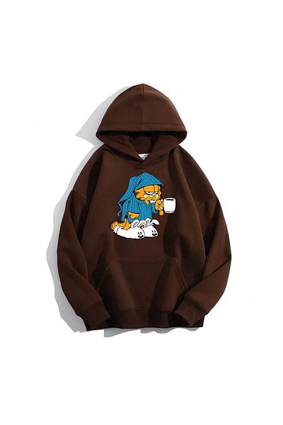 Moda Glo Φούτερ με κουκούλα Garfield Unisex