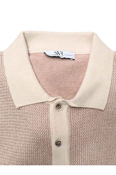 SÜVARİ SÜVARİ VİP ÖZEL YAPIM ÖRGÜ DESENLİ YAKA DETAYLI TRİKO