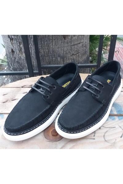 Bulldozer 231066 Чоловічі черевики з натуральної нубукової шкіри - високий комфорт, підошва Navigator Marine Casual