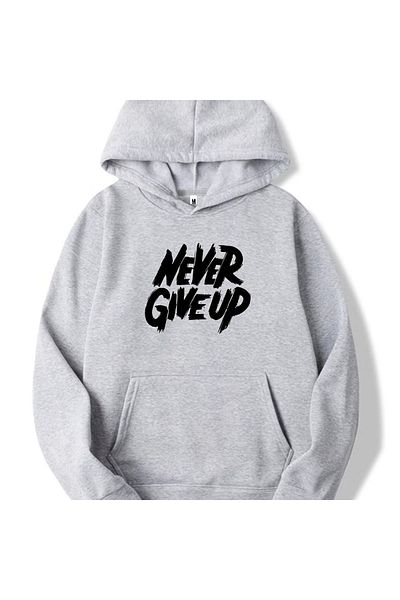 Moda Glo Γραπτό φούτερ Unisex Never Give Up