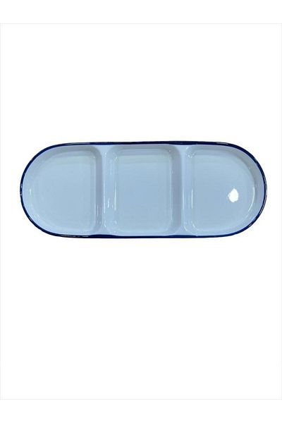 AROW Porcelain 3 Compartment Presentation Bowl Snack Bowl 26X10Cm Tr3436