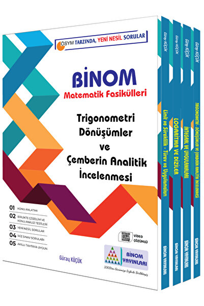 Gür Yayınları 12. SINIF MATEMATİK SETİ 2024-2025( BİNOM YAYINLARI)
