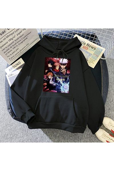 Moda Glo Unisex Jujutsu Anime Printed Sweatshirt