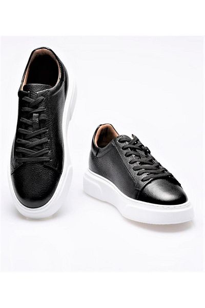 BAGSSHOES 2501 Footcap Pantofi pentru bărbați din piele naturală cu talpă înaltă premium