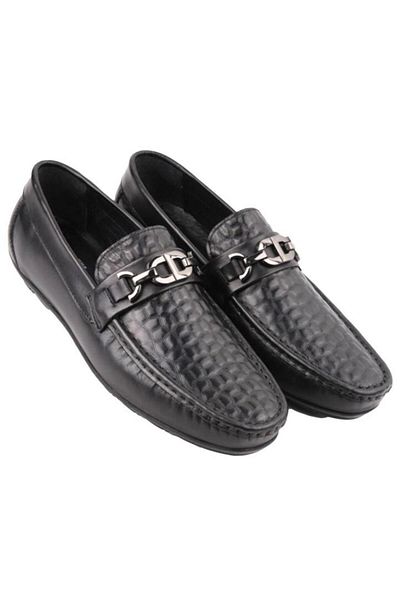 MARCOMEN 19447 Mocasini premium din piele naturala pentru barbati - cu catarama, pantofi casual
