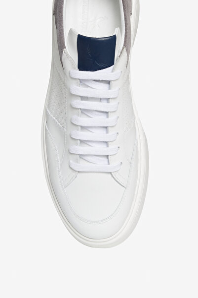 ALTINYILDIZ CLASSICS Altınyıldız Classics %100 Deri Esnek Rahat Taban Sneaker Beyaz AyakkabI