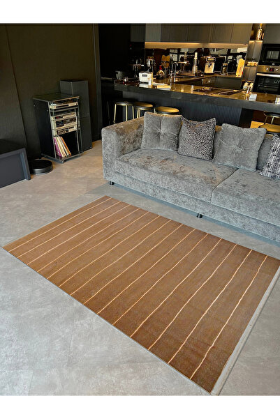 Rugs Modern Halı Maya Koleksiyonu Çizgi Detaylı Desenli Dokuma Taban Modern D...