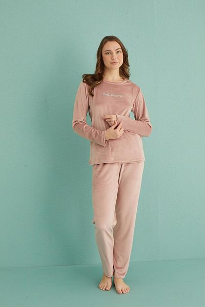 gd goldoremi 13166-8 Women's Feel so Good Velvet Pajama Set
