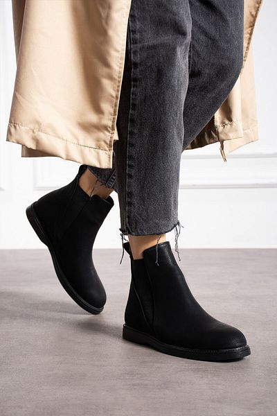 AlbiShoes Γυναικεία ζεστή επένδυση Αντιολισθητική σόλα Σμαραγδένιο ύφασμα Άνετο ελαστικό Easy Wear Casual Γυναικείες μπότες