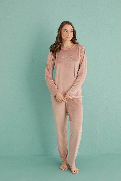 gd goldoremi 13166-8 Women's Feel so Good Velvet Pajama Set