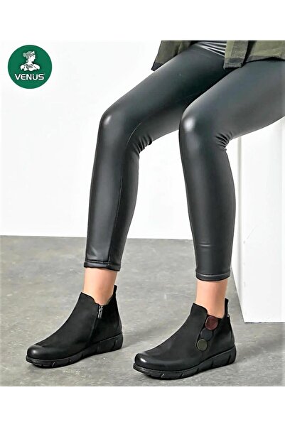 Venüs 1953755k Γυναικείες μπότες με σόλα από γνήσιο δέρμα Nubuck