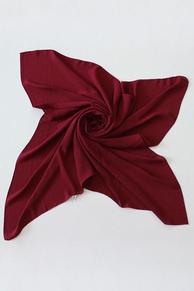 Valino 110X110 Aerobin Jazz Large Scarf - Dark Red