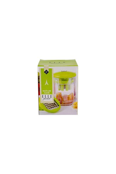 Elle Gourmet Multi Use Slicer, Green And Transparent