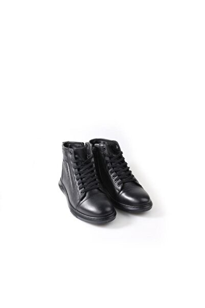 Papuçcity Bzky 2027 Чоловічі гумові черевики з хутром та натуральною шкірою