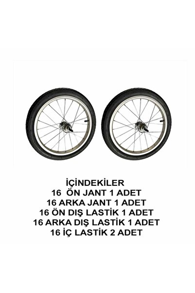 Leo Tires Bisiklet Jant Lastik Ön ve Arka Takımı 16x1.95
