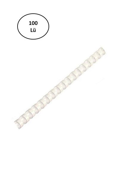 Mas Plastic Spiral 6 mm White 100 Pcs