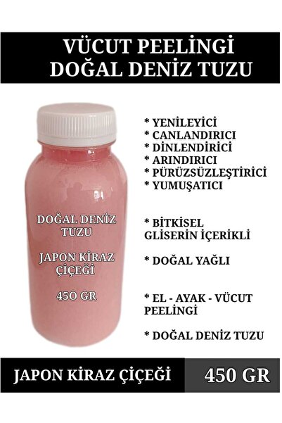 E.M.S AVM VÜCUT PEELİNGİ DENİZ TUZU JAPON KİRAZ ÇİÇEĞİ YAĞLI PEELİNG EL AYAK ...