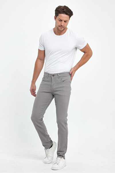 yakamor Muške Slim fit gabardin pantalone