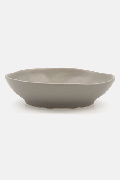 Muy Mucho Organic Serving Deep Plate, Charcoal