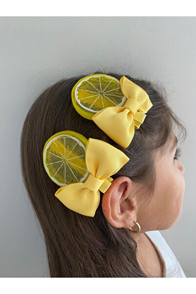Stil Tasarım Toka Sarı Limon toka 2 adet