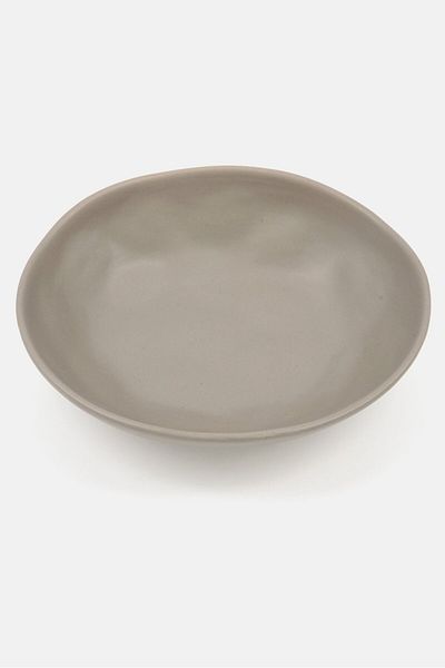 Muy Mucho Organic Serving Deep Plate, Charcoal
