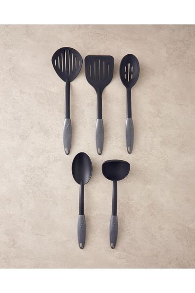 English Home Gray Peny Plastic 5 Piece Preparation Set